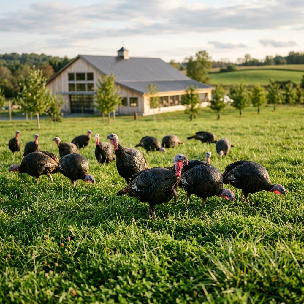 Healthy turkeys raised at Idea Poultry Farming